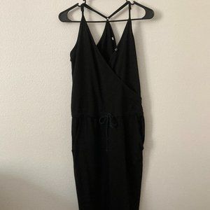 3/$20 Womens Black Cropped Jumpsuit Size S